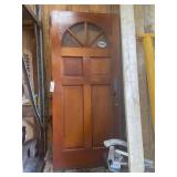 Wooden Exterior Door 35.75x1.75x80 Inches