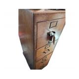 Wooden File Cabinet 16.25x26.75x52 Inches
