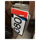 Large Assortment Of Metal Signs