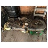 4 Mower Decks - 2 John Deere, 2 Craftsman - Approx. 40"