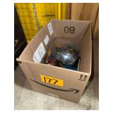 Box of Various Tools, Gauges, & Hardware