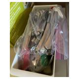 A Plastic Tray of Flat Ware