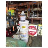 Master Flow Epoxy Grout 648 including Large Orange Metal Chest with Additional Epoxy Grout. Must Bring Proper Manpower for Removal