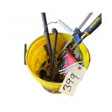 Bucket Of Assorted Clamps