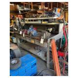 Work Bench wood Top Metal Base 72.5x34x50 Inches