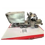 Metal Semi-Truck Decorative Model