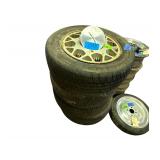 Set of Four 1987 Ford Thunderbird Aluminum Wheels w/ Center