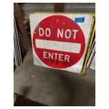 3 Large Metal Signs