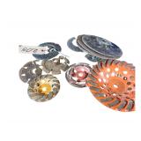 Many Angle grinder Attachments 7" and 4" Metal Grinding ,Sanding Pads 7" and 4"