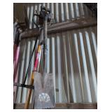 2- scrapers,  2- edgers, 1- Short Handle Trenching Spade