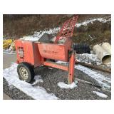 EZG Mfg. Tow Behind Cement Mixer - Serial No. EZG7D22276 - Honda GX 240 Engine - Brok 2" Ball Straight Coupler