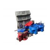 A Sears 3.5" Vise a Pletharior of Screw Drivers Phillips Flat Head and Europien