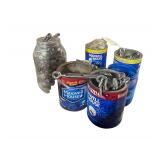 6 Coffee Cans of Assorted Nuts Bolts