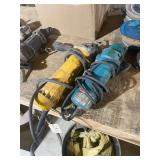 A Makita and a DeWalt Electric Angle Grinders Makita 4" Mod .N9514B, Dewalt DW402