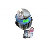 Kobalt Tool Bag w/ Various Hardware - Hose Clamps & V Belt - Plungers