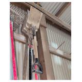 3- Long Handled Flat Shovels, 2- Short Handled Flat Shovels.