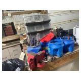 A Sears 3.5" Vise a Pletharior of Screw Drivers Phillips Flat Head and Europien