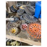 Many Angle grinder Attachments 7" and 4" Metal Grinding ,Sanding Pads 7" and 4"