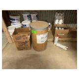 Contents Of Bottom Shelf Includes Assorted Pool Chemicals & Acids