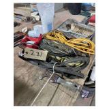 Jumper Cables,Tie Down Strap and Dust Pan