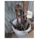 1 Pair Bolt Cutters, Assorted Pieces of Rebar.