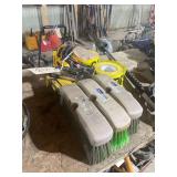 3 Brush / Broom Heads 10"x2.5"x4", 2Rolls of Caution Tape 4 Staplers