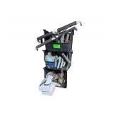 3 Bins of Caulking Guns, Silicone Adhesive, TruFit Bubbler Snorkel & Eyeball Kit, & Hand Tool Hooks