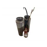 Pair of Pump Sprayers and Smaller Handheld Sprayer