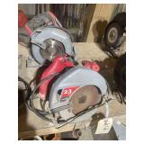 2 Electric Circular Saws a Skilsaw 2.3 HP 7-1/4 mod.49020 with a Craftsman 7-1/4
