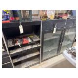 Black Cabinet w/ Glass Doors