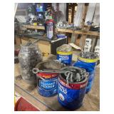 6 Coffee Cans of Assorted Nuts Bolts