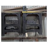 2 Plastic Saw Horses 1 Pair Folding Horse Legs
