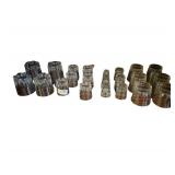 Several Sets of Bar Glasses - Shot Glasses - Rocks Glasses