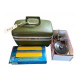 Vintage Corded Drill With Bits - Powered Feliet Knife- Drill Bit Assortment