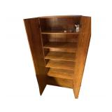 Wooden Cabinet With Shelves 5ft. H.
