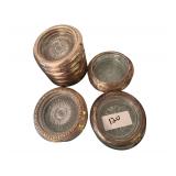 2 Sets of Silver over Glass Coasters