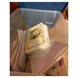 Box of an assortment of cards