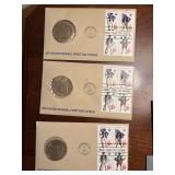 1975 bicentennial. coins first day cover