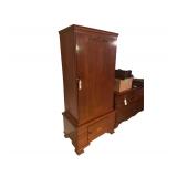 Wooden Gun Cabinet 36x22x74 Inches
