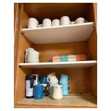 Contents of Cabinet - Mugs - Small Dishes