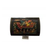 Vintage Fedoskino Laquer Box Approx. 3 5 in. x 2.5 in