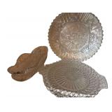 Clear Glass - Cut and Etched Glass