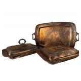 Silver Plate Serving Pieces - 3pc