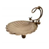 Sterling Silver Shell Dish w/ Glass Insert