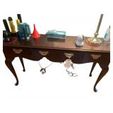 Console Table & Mirror - Table is 51” w 28” h - Mirror 22” w 43” h