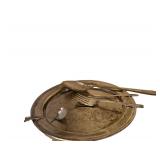 Silver Plated 12 in Tray, Serving Pieces