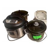 Instant Pot Rice Cooker - Crock Pots - Contents of Cabinet including Baking Pans, Skillets, Etc.
