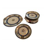 Noritake 10 in. Cake Plate and 12 Dessert Plates 6 in.