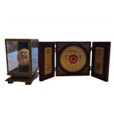 Chinese Painted Egg, Trifold Reproduction Depicting the Discovery of Jinsha Site