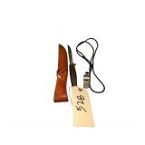 Case 3 FINN Knife With Sheath- Vintage Police Whistle